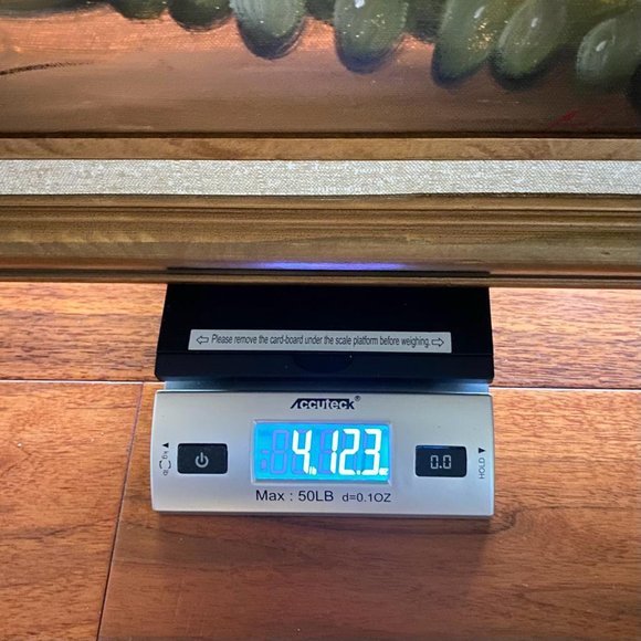 Signed Still Life Oil Painting Of A Vase, A Glass Of Wine, Grapes and Cherries - Picture 10 of 10